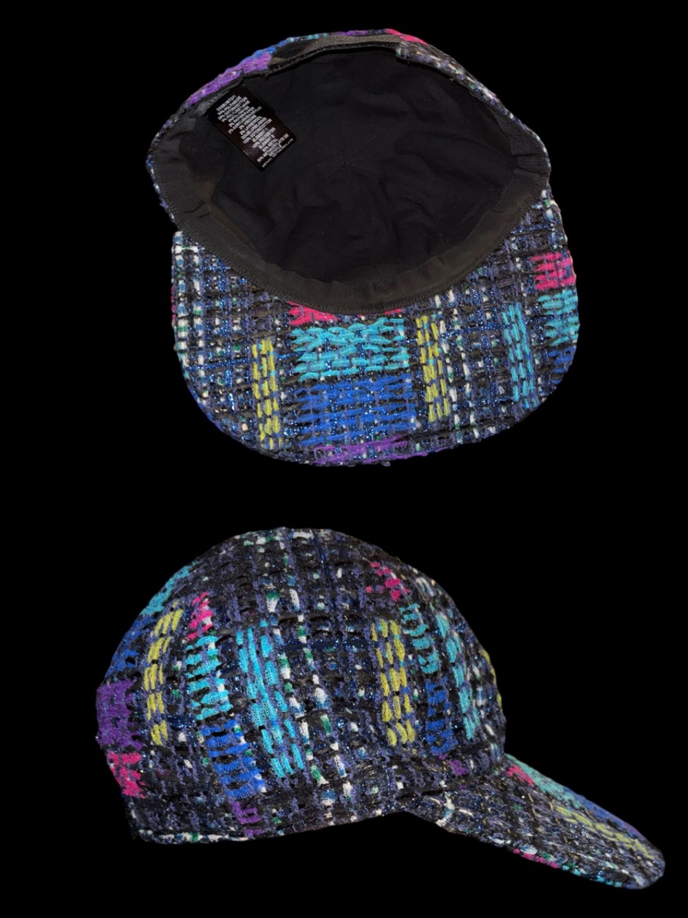 Chanel Tweed Baseball Cap in Multicolor 💜 - Picture 3 of 5